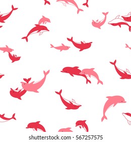 Pretty dolphin pattern