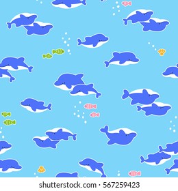 Pretty dolphin pattern