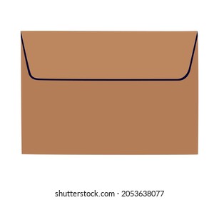 pretty envelope design over white