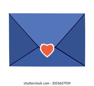 pretty envelope illustration over white