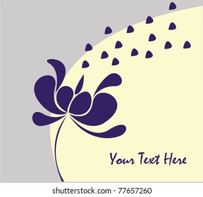 pretty floral frame with flowers