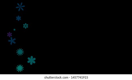 Pretty Floral Pattern with Simple Small Flowers for Greeting Card or Poster. Naive Daisy Flowers in Primitive Style. Vector Background for Spring or Summer Design.
