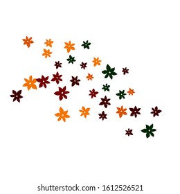 Pretty Floral Pattern with Simple Small Flowers for Greeting Card or Poster. Naive Daisy Flowers in Primitive Style. Vector Background for Spring or Summer Design.
