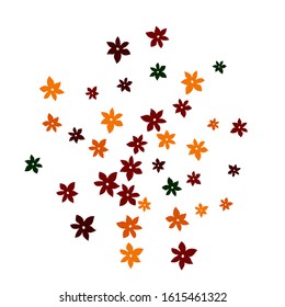 Pretty Floral Pattern with Simple Small Flowers for Greeting Card or Poster. Naive Daisy Flowers in Primitive Style. Vector Background for Spring or Summer Design.

