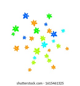 Pretty Floral Pattern with Simple Small Flowers for Greeting Card or Poster. Naive Daisy Flowers in Primitive Style. Vector Background for Spring or Summer Design.
