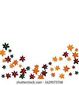 Pretty Floral Pattern with Simple Small Flowers for Greeting Card or Poster. Naive Daisy Flowers in Primitive Style. Vector Background for Spring or Summer Design.
