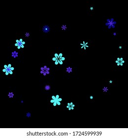 Bonito patrón floral con flores pequeñas simples para tarjeta de felicitación o afiche. Flores naif de margarita en estilo primitivo. Fondo vectorial para el diseño de primavera o verano.
