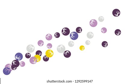 Pretty Floral Pattern with Simple Stylized Berries for Greeting Card or Poster. Naive Daisy Berries in Primitive Style. Vector Background for Spring or Summer Design.
