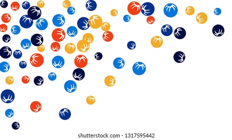 Pretty Floral Pattern with Simple Stylized Berries for Greeting Card or Poster. Naive Daisy Berries in Primitive Style. Vector Background for Spring or Summer Design.
