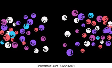 Pretty Floral Pattern with Simple Stylized Berries for Greeting Card or Poster. Naive Daisy Berries in Primitive Style. Vector Background for Spring or Summer Design.

