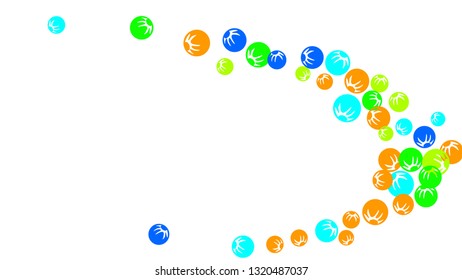 Pretty Floral Pattern with Simple Stylized Berries for Greeting Card or Poster. Naive Daisy Berries in Primitive Style. Vector Background for Spring or Summer Design.
