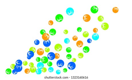 Pretty Floral Pattern with Simple Stylized Berries for Greeting Card or Poster. Naive Daisy Berries in Primitive Style. Vector Background for Spring or Summer Design.
