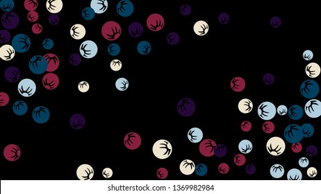 Pretty Floral Pattern with Simple Stylized Berries for Greeting Card or Poster. Naive Daisy Berries in Primitive Style. Vector Background for Spring or Summer Design.
