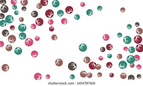 Pretty Floral Pattern with Simple Stylized Berries for Greeting Card or Poster. Naive Daisy Berries in Primitive Style. Vector Background for Spring or Summer Design.
