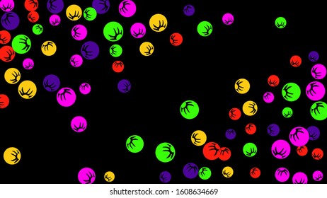 Pretty Floral Pattern with Simple Stylized Berries for Greeting Card or Poster. Naive Daisy Berries in Primitive Style. Vector Background for Spring or Summer Design.
