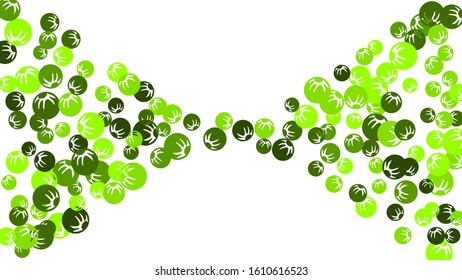 Pretty Floral Pattern with Simple Stylized Berries for Greeting Card or Poster. Naive Daisy Berries in Primitive Style. Vector Background for Spring or Summer Design.
