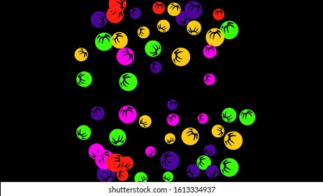 Pretty Floral Pattern with Simple Stylized Berries for Greeting Card or Poster. Naive Daisy Berries in Primitive Style. Vector Background for Spring or Summer Design.

