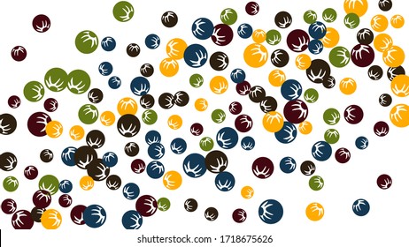 Hübsches Blumenmuster mit einfachen, stilisierten Beeren für Grußkarte oder Poster. Naive Daisy Berries in primitivem Stil. Vektorhintergrund für Frühjahr- oder Sommerdesign.
