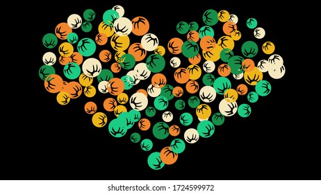 Bonito patrón floral con sencillos bayas estilizadas para tarjeta de felicitación o afiche. Daisy Berries naive al estilo primitivo. Fondo vectorial para el diseño de primavera o verano.
