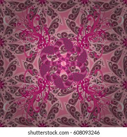 Pretty floral print with small flowers. Motley seamless pattern. Vector abstract flower background.