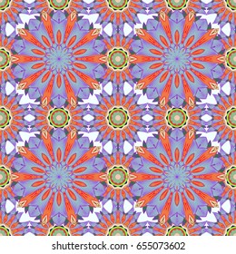 Pretty floral print with small flowers. Motley seamless pattern. Vector abstract flower background.