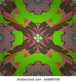Pretty floral print with small flowers. Motley seamless pattern. Vector abstract flower background.