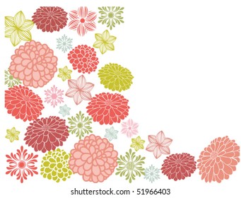 pretty flower border