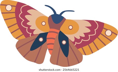 Pretty flying butterfly vector illustration