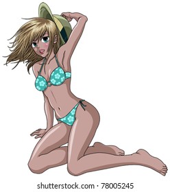 Anime Girl Bikini Stock Vectors Images Vector Art Shutterstock