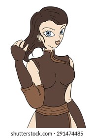 pretty girl draw