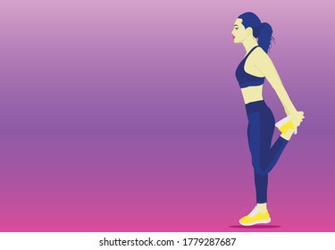 Pretty girl in sportswear works at her body Beautiful Fitness Female Images Girl in Sportswear Images