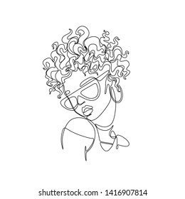 Curly Hair Line Drawing Hd Stock Images Shutterstock