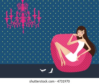 pretty girl's night life