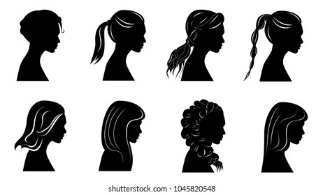 Pretty girls silhouettes