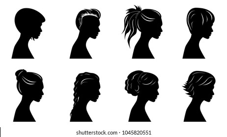 Pretty girls silhouettes