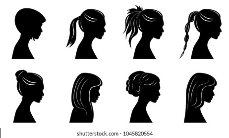 Pretty girls silhouettes