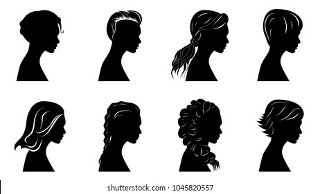 Pretty girls silhouettes