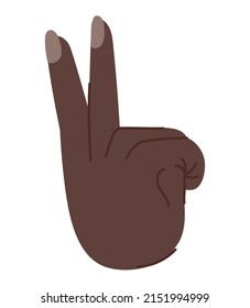 diseño de mano bonita haciendo símbolo de paz