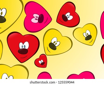 Pretty heart face