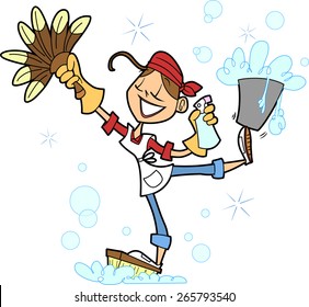 Cleaning Lady Images Stock Photos Vectors Shutterstock