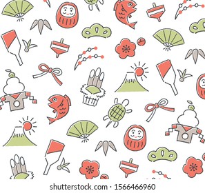 pretty Japanese new year's pattern