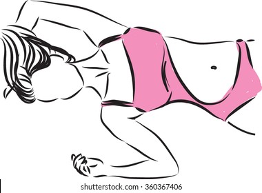 pretty lady illustration