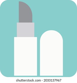 Bastante pintalabios, ilustración, vector, sobre un fondo blanco.