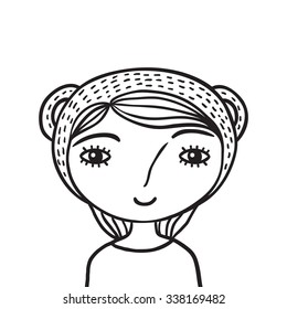 Pretty  Little Girl Portrait. 