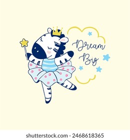 pretty and lovely zebra, sweet dancer, ballerina