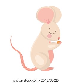 pretty mice design over white