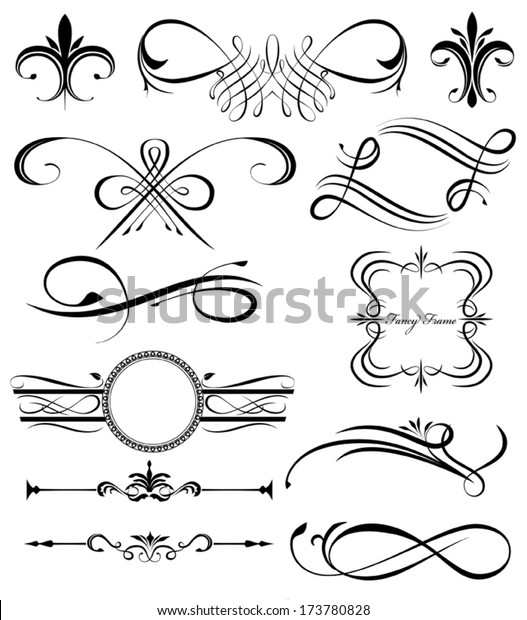 Pretty Page Dividers Stock Vector (Royalty Free) 173780828