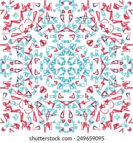 Pretty pastel seamless pattern. Geometric background