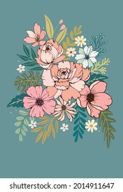 Pretty pattern flower. floral background. The elegant the template for design.