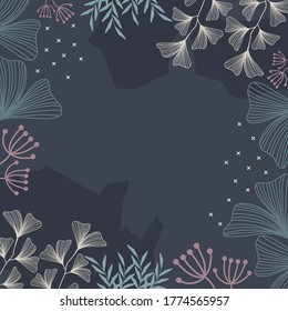 pretty pattern on blue color background perfect for scarf design